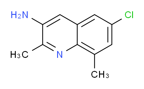 CAS No. 1377828-35-7, 6-Chloro-2,8-dimethylquinolin-3-amine