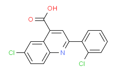 CAS No. 590376-91-3, 6-Chloro-2-(2-chlorophenyl)quinoline-4-carboxylic acid