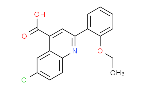 CAS No. 897560-14-4, 6-Chloro-2-(2-ethoxyphenyl)quinoline-4-carboxylic acid