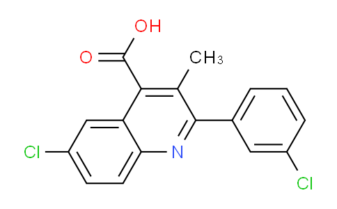 DY690169 | 886361-68-8 | 6-Chloro-2-(3-chlorophenyl)-3-methylquinoline-4-carboxylic acid