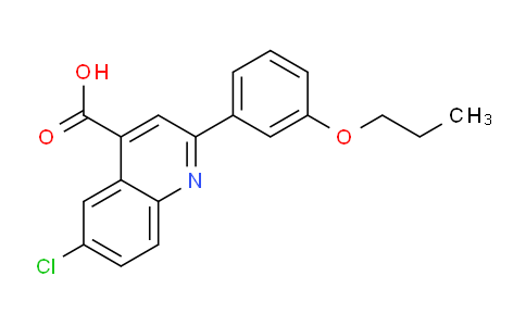 CAS No. 932796-26-4, 6-Chloro-2-(3-propoxyphenyl)quinoline-4-carboxylic acid