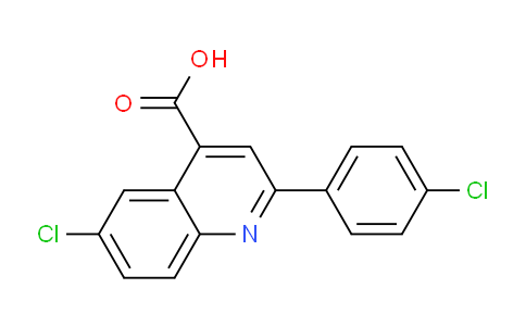 CAS No. 126088-20-8, 6-Chloro-2-(4-chlorophenyl)quinoline-4-carboxylic acid