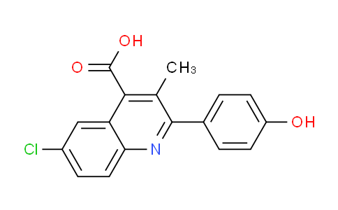 CAS No. 854867-53-1, 6-Chloro-2-(4-hydroxyphenyl)-3-methylquinoline-4-carboxylic acid