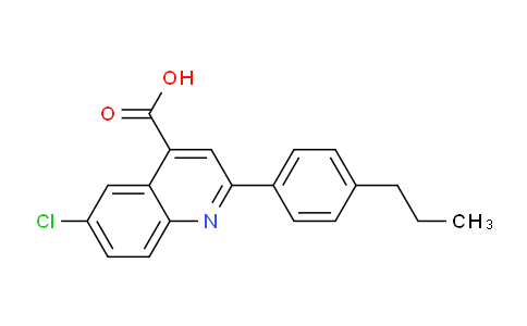 CAS No. 932886-69-6, 6-Chloro-2-(4-propylphenyl)quinoline-4-carboxylic acid