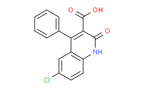 CAS No. 94205-21-7, 6-Chloro-2-oxo-4-phenyl-1H-quinoline-3-carboxylic acid