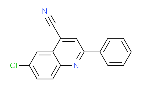 CAS No. 128220-31-5, 6-Chloro-2-phenylquinoline-4-carbonitrile