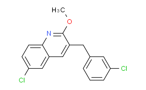 CAS No. 1355196-55-2, 6-Chloro-3-(3-chlorobenzyl)-2-methoxyquinoline