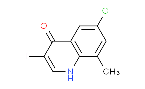 CAS No. 1330752-77-6, 6-Chloro-3-iodo-8-methylquinolin-4(1H)-one