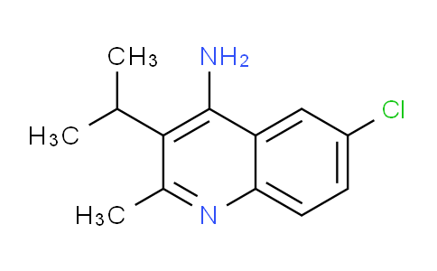 CAS No. 1340272-85-6, 6-Chloro-3-isopropyl-2-methylquinolin-4-amine