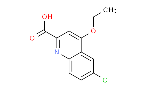 CAS No. 1355234-15-9, 6-Chloro-4-ethoxyquinoline-2-carboxylic acid