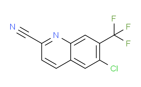 CAS No. 1375604-76-4, 6-Chloro-7-(trifluoromethyl)quinoline-2-carbonitrile