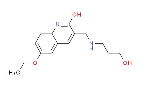 CAS No. 333419-45-7, 6-Ethoxy-3-(((3-hydroxypropyl)amino)methyl)quinolin-2-ol