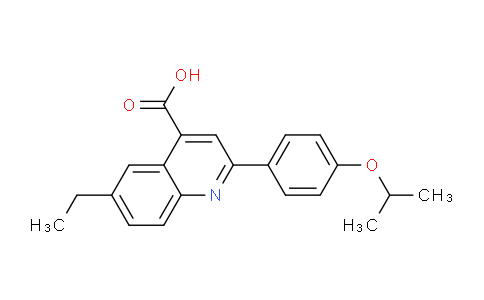 CAS No. 862680-52-2, 6-Ethyl-2-(4-isopropoxyphenyl)quinoline-4-carboxylic acid