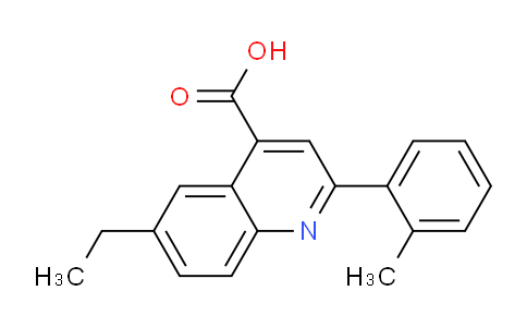 CAS No. 861453-63-6, 6-Ethyl-2-(o-tolyl)quinoline-4-carboxylic acid