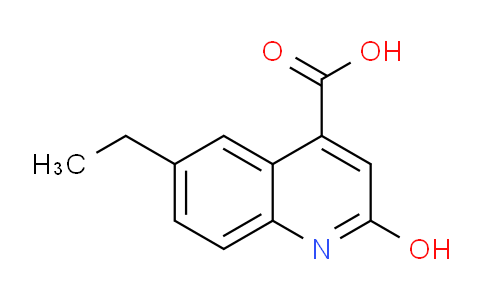 CAS No. 1247355-57-2, 6-Ethyl-2-hydroxyquinoline-4-carboxylic acid