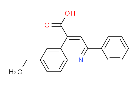 CAS No. 436091-45-1, 6-Ethyl-2-phenylquinoline-4-carboxylic acid