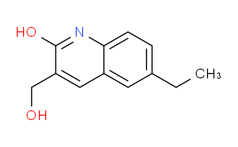 CAS No. 485337-98-2, 6-Ethyl-3-(hydroxymethyl)quinolin-2-ol