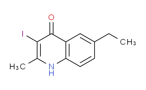 CAS No. 1330752-12-9, 6-Ethyl-3-iodo-2-methylquinolin-4(1H)-one