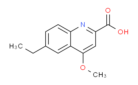 CAS No. 1355196-14-3, 6-Ethyl-4-methoxyquinoline-2-carboxylic acid