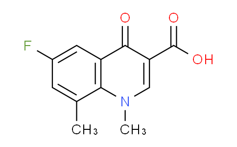 CAS No. 1315371-35-7, 6-Fluoro-1,8-dimethyl-4-oxo-1,4-dihydroquinoline-3-carboxylic acid