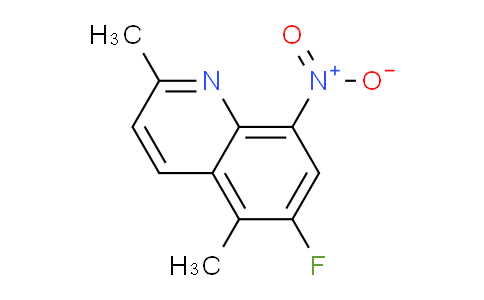 CAS No. 1420790-50-6, 6-Fluoro-2,5-dimethyl-8-nitroquinoline
