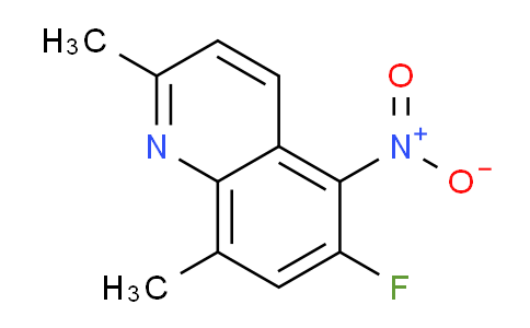 CAS No. 1420793-27-6, 6-Fluoro-2,8-dimethyl-5-nitroquinoline