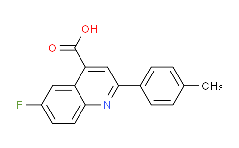 CAS No. 18060-42-9, 6-Fluoro-2-(p-tolyl)quinoline-4-carboxylic acid