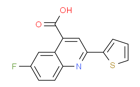 CAS No. 33289-53-1, 6-Fluoro-2-(thiophen-2-yl)quinoline-4-carboxylic acid