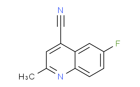 CAS No. 1368188-46-8, 6-Fluoro-2-methylquinoline-4-carbonitrile