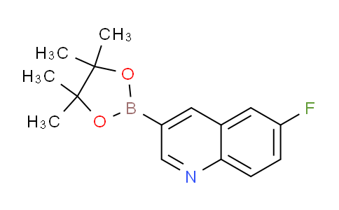 CAS No. 1251731-31-3, 6-Fluoro-3-(4,4,5,5-tetramethyl-1,3,2-dioxaborolan-2-yl)quinoline
