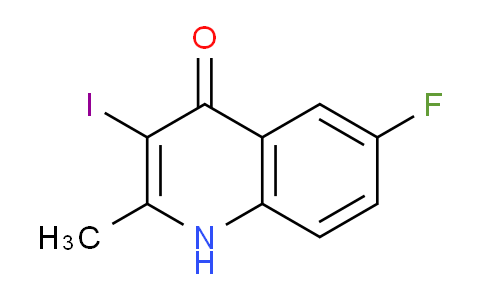 CAS No. 1599467-55-6, 6-Fluoro-3-iodo-2-methylquinolin-4(1H)-one