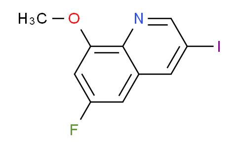 CAS No. 1823900-59-9, 6-Fluoro-3-iodo-8-methoxyquinoline