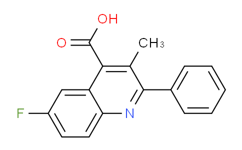 CAS No. 130507-38-9, 6-Fluoro-3-methyl-2-phenylquinoline-4-carboxylic acid
