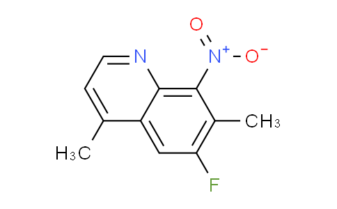 CAS No. 1420790-02-8, 6-Fluoro-4,7-dimethyl-8-nitroquinoline