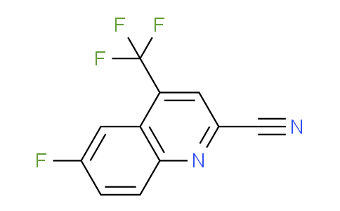 CAS No. 1116339-60-6, 6-Fluoro-4-(trifluoromethyl)quinoline-2-carbonitrile