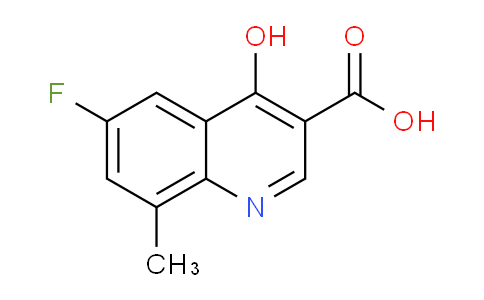 CAS No. 1065094-02-1, 6-Fluoro-4-hydroxy-8-methylquinoline-3-carboxylic acid