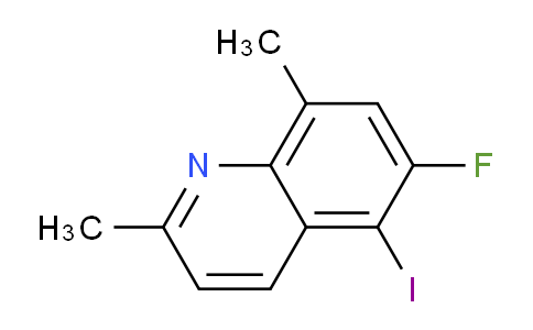 CAS No. 1420793-62-9, 6-Fluoro-5-iodo-2,8-dimethylquinoline