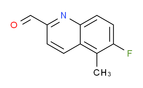 CAS No. 1420799-86-5, 6-Fluoro-5-methylquinoline-2-carbaldehyde