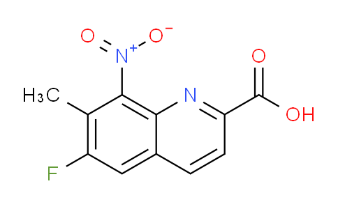 CAS No. 1420790-53-9, 6-Fluoro-7-methyl-8-nitroquinoline-2-carboxylic acid