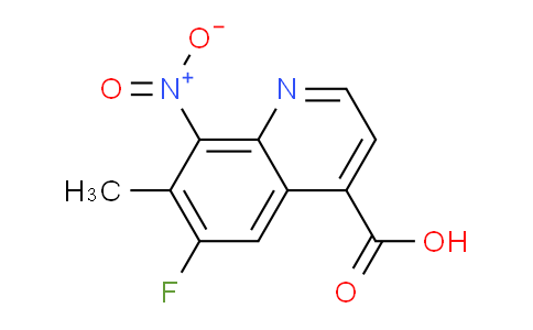 CAS No. 1420794-55-3, 6-Fluoro-7-methyl-8-nitroquinoline-4-carboxylic acid