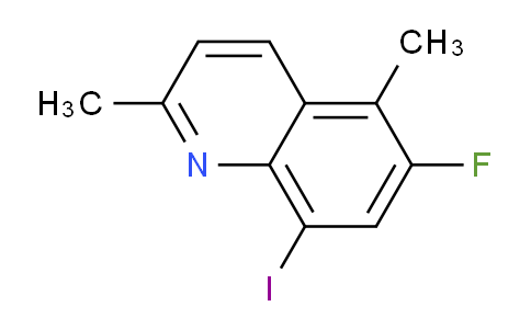 CAS No. 1420795-05-6, 6-Fluoro-8-iodo-2,5-dimethylquinoline