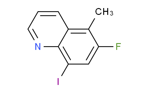 CAS No. 1420793-12-9, 6-Fluoro-8-iodo-5-methylquinoline