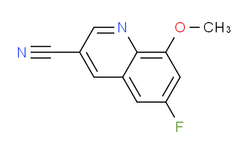 CAS No. 1823362-36-2, 6-Fluoro-8-methoxyquinoline-3-carbonitrile