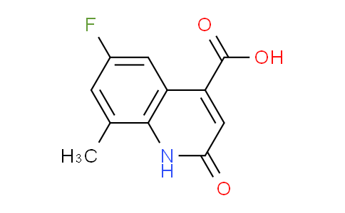 CAS No. 1697503-39-1, 6-Fluoro-8-methyl-2-oxo-1,2-dihydroquinoline-4-carboxylic acid