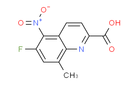 CAS No. 1420792-09-1, 6-Fluoro-8-methyl-5-nitroquinoline-2-carboxylic acid
