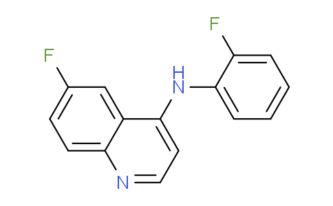 CAS No. 1018162-34-9, 6-Fluoro-N-(2-fluorophenyl)quinolin-4-amine