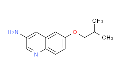 CAS No. 1365939-97-4, 6-Isobutoxyquinolin-3-amine