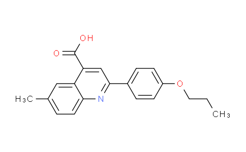 CAS No. 438217-48-2, 6-Methyl-2-(4-propoxyphenyl)quinoline-4-carboxylic acid