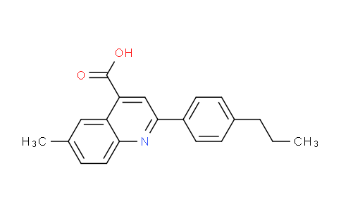 CAS No. 438219-45-5, 6-Methyl-2-(4-propylphenyl)quinoline-4-carboxylic acid