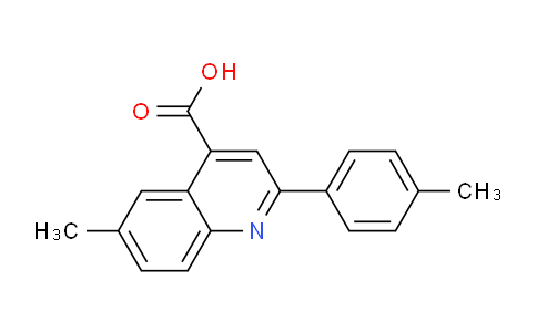 CAS No. 18060-34-9, 6-Methyl-2-(p-tolyl)quinoline-4-carboxylic acid